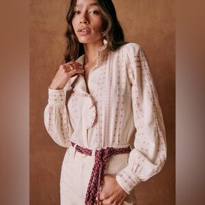 Sezane Chlo(e) cotton blouse